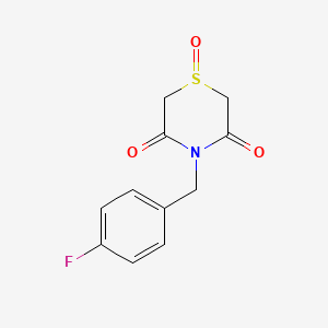 4-(4-Fluorobenzyl)-1lambda~4~,4-thiazinane-1,3,5-trione