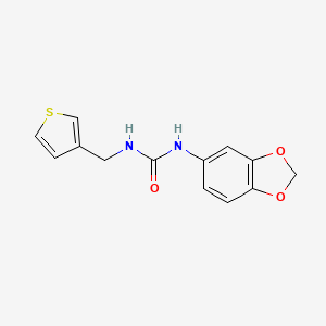 molecular formula C13H12N2O3S B2596175 1-(Benzo[d][1,3]dioxol-5-yl)-3-(thiophen-3-ylmethyl)urea CAS No. 1210761-46-8