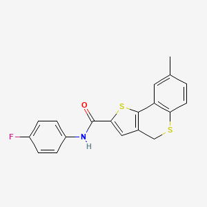 N-(4-fluorophenyl)-8-methyl-4H-thieno[3,2-c]thiochromene-2-carboxamide