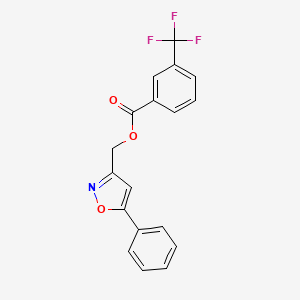 (5-Phenyl-3-isoxazolyl)methyl 3-(trifluoromethyl)benzenecarboxylate