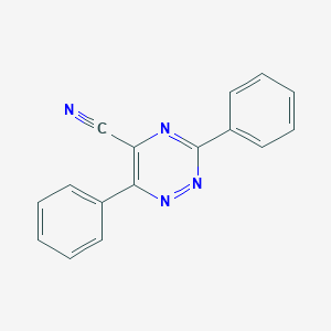 molecular formula C16H10N4 B259618 3,6-Diphenyl-1,2,4-triazine-5-carbonitrile 