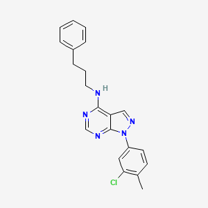 1-(3-chloro-4-methylphenyl)-N-(3-phenylpropyl)-1H-pyrazolo[3,4-d]pyrimidin-4-amine
