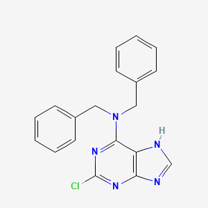 N,N-Dibenzyl-2-chloro-9H-purin-6-amine