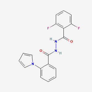 N'-(2,6-difluorobenzoyl)-2-(1H-pyrrol-1-yl)benzenecarbohydrazide