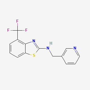 N-(pyridin-3-ylmethyl)-4-(trifluoromethyl)benzo[d]thiazol-2-amine