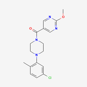 [4-(5-Chloro-2-methylphenyl)piperazino](2-methoxy-5-pyrimidinyl)methanone