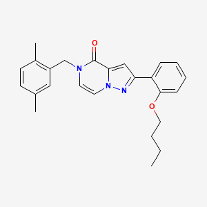 2-(2-butoxyphenyl)-5-(2,5-dimethylbenzyl)pyrazolo[1,5-a]pyrazin-4(5H)-one