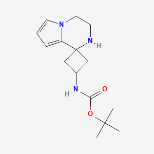tert-butyl N-{3',4'-dihydro-2'H-spiro[cyclobutane-1,1'-pyrrolo[1,2-a]pyrazine]-3-yl}carbamate