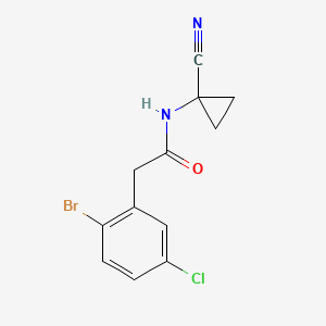 2-(2-Bromo-5-chlorophenyl)-N-(1-cyanocyclopropyl)acetamide