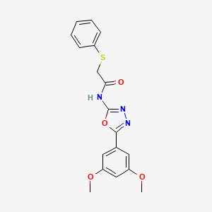 N-[5-(3,5-dimethoxyphenyl)-1,3,4-oxadiazol-2-yl]-2-phenylsulfanylacetamide