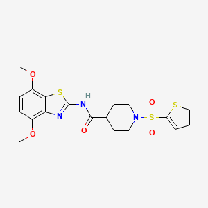 N-(4,7-dimethoxybenzo[d]thiazol-2-yl)-1-(thiophen-2-ylsulfonyl)piperidine-4-carboxamide
