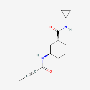 (1S,3R)-3-(But-2-ynoylamino)-N-cyclopropylcyclohexane-1-carboxamide
