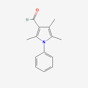 molecular formula C14H15NO B2596274 2,4,5-trimethyl-1-phenyl-1H-pyrrole-3-carbaldehyde CAS No. 100710-49-4