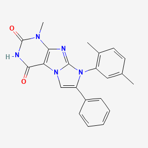 8-(2,5-dimethylphenyl)-1-methyl-7-phenyl-1H-imidazo[2,1-f]purine-2,4(3H,8H)-dione