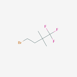 molecular formula C6H10BrF3 B2596291 4-Bromo-1,1,1-trifluoro-2,2-dimethylbutane CAS No. 2168854-94-0