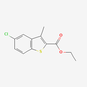 molecular formula C12H11ClO2S B2596296 Ethyl 5-chloro-3-methyl-1-benzothiophene-2-carboxylate CAS No. 127606-11-5