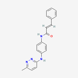 N-(4-((6-methylpyridazin-3-yl)amino)phenyl)cinnamamide