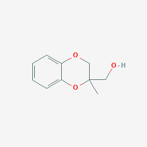 molecular formula C10H12O3 B2596319 (3-methyl-2H-1,4-benzodioxin-3-yl)methanol CAS No. 16163-83-0