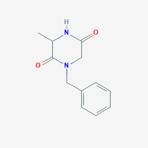 molecular formula C12H14N2O2 B2596337 1-Benzyl-3-methylpiperazine-2,5-dione CAS No. 1246548-50-4; 132871-09-1