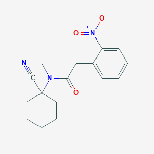 molecular formula C16H19N3O3 B2596358 N-(1-cyanocyclohexyl)-N-methyl-2-(2-nitrophenyl)acetamide CAS No. 1240802-33-8