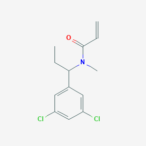molecular formula C13H15Cl2NO B2596359 N-[1-(3,5-Dichlorophenyl)propyl]-N-methylprop-2-enamide CAS No. 2411243-79-1