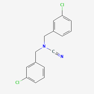 molecular formula C15H12Cl2N2 B2596379 N,N-bis(3-chlorobenzyl)cyanamide CAS No. 866048-83-1