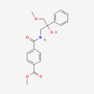 molecular formula C19H21NO5 B2596392 Methyl 4-[(2-hydroxy-3-methoxy-2-phenylpropyl)carbamoyl]benzoate CAS No. 2034495-60-6
