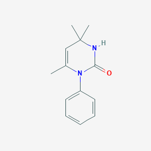 molecular formula C13H16N2O B259642 4,4,6-trimethyl-1-phenyl-3,4-dihydro-2(1H)-pyrimidinone 