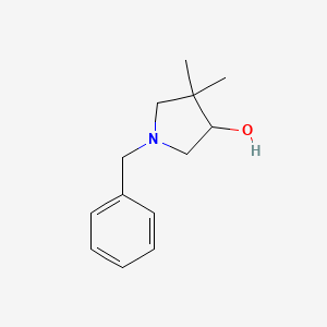 molecular formula C13H19NO B2596457 1-Benzyl-4,4-dimethylpyrrolidin-3-ol CAS No. 1186299-10-4