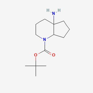 molecular formula C13H24N2O2 B2596458 tert-butyl 4a-amino-octahydro-1H-cyclopenta[b]pyridine-1-carboxylate CAS No. 2243508-61-2