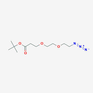 molecular formula C11H21N3O4 B2596484 Azido-PEG2-C2-Boc 