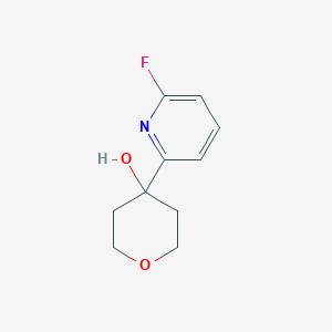 molecular formula C10H12FNO2 B2596517 4-(6-Fluoropyridin-2-yl)oxan-4-ol CAS No. 2551115-68-3