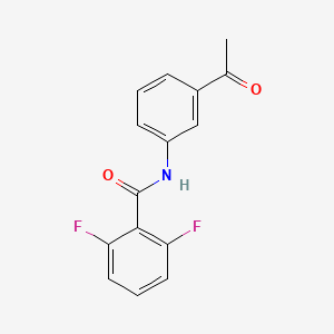 molecular formula C15H11F2NO2 B2596520 N-(3-acetylphenyl)-2,6-difluorobenzamide CAS No. 325977-14-8