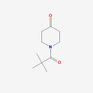 molecular formula C10H17NO2 B2596557 1-pivaloylpiperidin-4-one CAS No. 71072-37-2