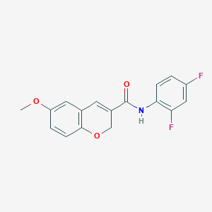 molecular formula C17H13F2NO3 B2596558 N-(2,4-difluorophenyl)-6-methoxy-2H-chromene-3-carboxamide CAS No. 338760-46-6