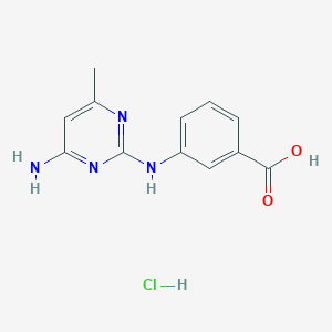 3-((4-Amino-6-methylpyrimidin-2-yl)amino)benzoic acid hydrochloride