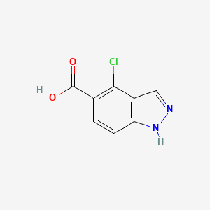 molecular formula C8H5ClN2O2 B2596595 4-chloro-1H-indazole-5-carboxylic acid CAS No. 1890325-99-1
