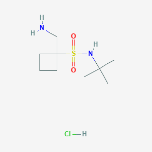 1-(Aminomethyl)-N-tert-butylcyclobutane-1-sulfonamide hydrochloride