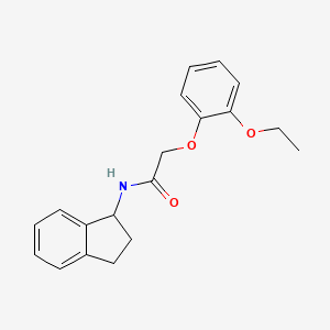 molecular formula C19H21NO3 B2596612 N-(2,3-dihydro-1H-inden-1-yl)-2-(2-ethoxyphenoxy)acetamide CAS No. 1090914-71-8
