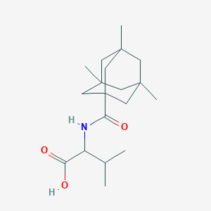 3-Methyl-2-[(3,5,7-trimethyladamantane-1-carbonyl)amino]butanoic acid