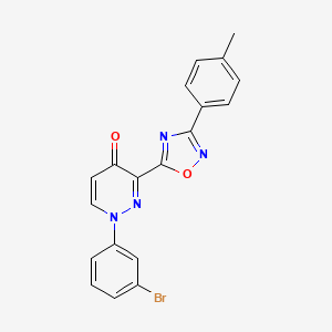 1-(3-bromophenyl)-3-(3-(p-tolyl)-1,2,4-oxadiazol-5-yl)pyridazin-4(1H)-one