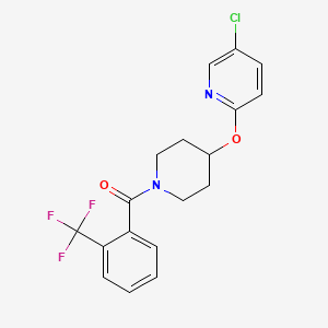 (4-((5-Chloropyridin-2-yl)oxy)piperidin-1-yl)(2-(trifluoromethyl)phenyl)methanone