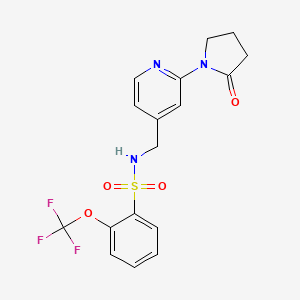 N-((2-(2-oxopyrrolidin-1-yl)pyridin-4-yl)methyl)-2-(trifluoromethoxy)benzenesulfonamide