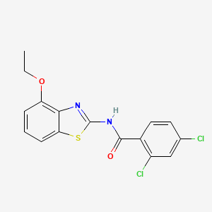 2,4-dichloro-N-(4-ethoxy-1,3-benzothiazol-2-yl)benzamide