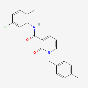 molecular formula C21H19ClN2O2 B2596792 N-(5-chloro-2-methylphenyl)-1-[(4-methylphenyl)methyl]-2-oxo-1,2-dihydropyridine-3-carboxamide CAS No. 946331-24-4