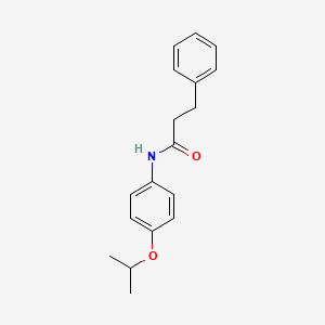 3-phenyl-N-(4-propan-2-yloxyphenyl)propanamide