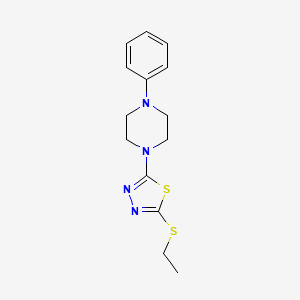 2-(Ethylthio)-5-(4-phenylpiperazin-1-yl)-1,3,4-thiadiazole