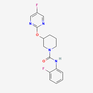 N-(2-fluorophenyl)-3-((5-fluoropyrimidin-2-yl)oxy)piperidine-1-carboxamide