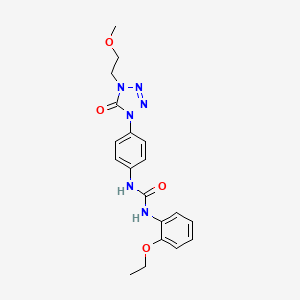 1-(2-ethoxyphenyl)-3-(4-(4-(2-methoxyethyl)-5-oxo-4,5-dihydro-1H-tetrazol-1-yl)phenyl)urea