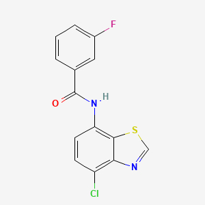 N-(4-chloro-1,3-benzothiazol-7-yl)-3-fluorobenzamide